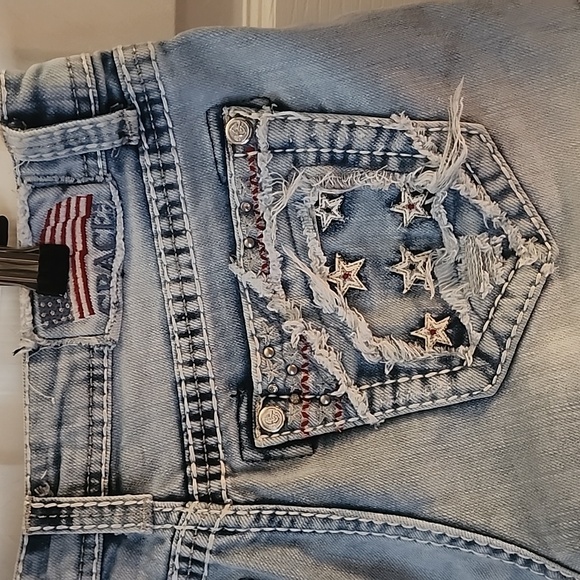 Grace American Flag Short Shorts. Size: 28 - Picture 4 of 7